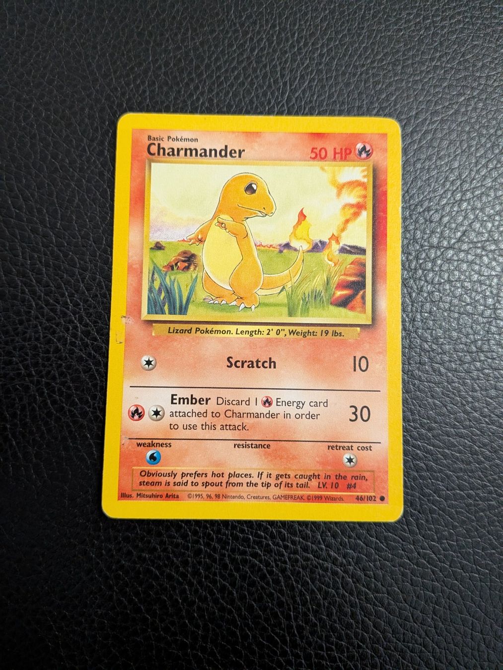 Pokémon Carte collezionabili: 1999 Base Set Charmander 46/102 Ab 1 – Usato da Paradiso venduto da Pkmn10