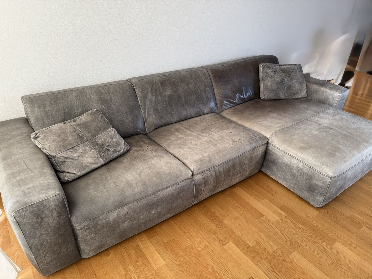 Interio Sofas: Ledersofa Modell Valenza von Interio – Défectueux à Bern par LM08 3