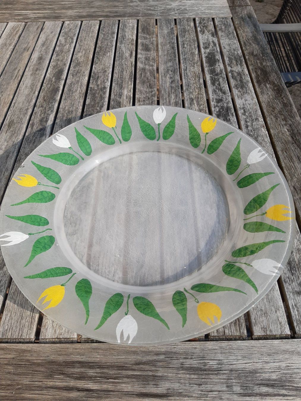 Ciotole: Glass Decorated Fruit Bowl – Usato da Rieden AG venduto da Werkstattlaedeli