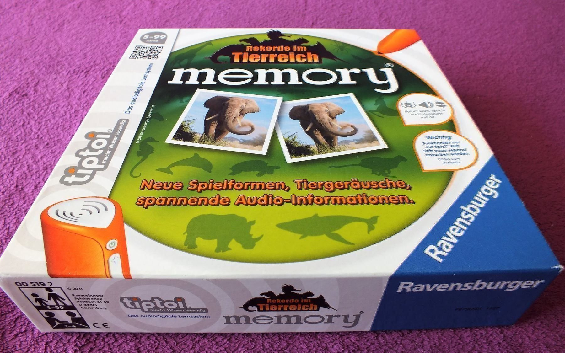 Ravensburger Giochi: tiptoi Memory - Rekorde im Tierreich – Usato da Müllheim Dorf venduto da Seeeule01 7