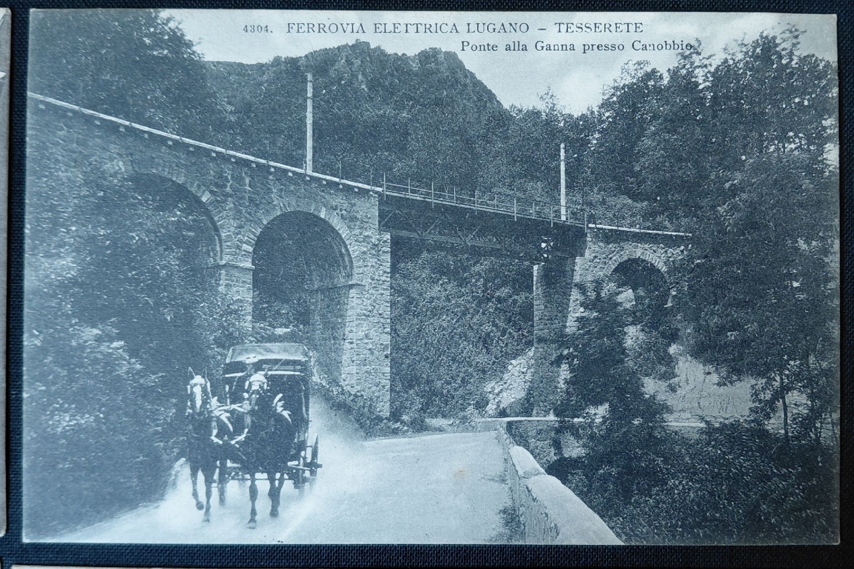 Cartes postales: 6 Ansichtskarten elektr. Eisenbahn Lugano Tesserete, 1909 – D'occasion à Trogen par Limboo 2