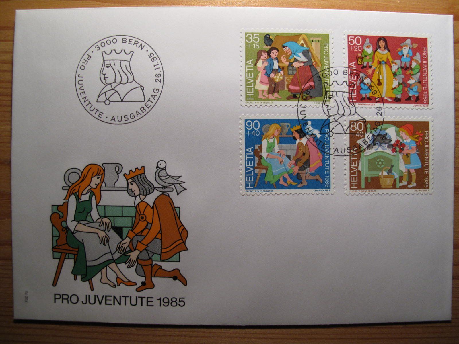 Tutti i francobolli: Pro Juventute 1985 FDC – Usato da Wil SG venduto da fva01