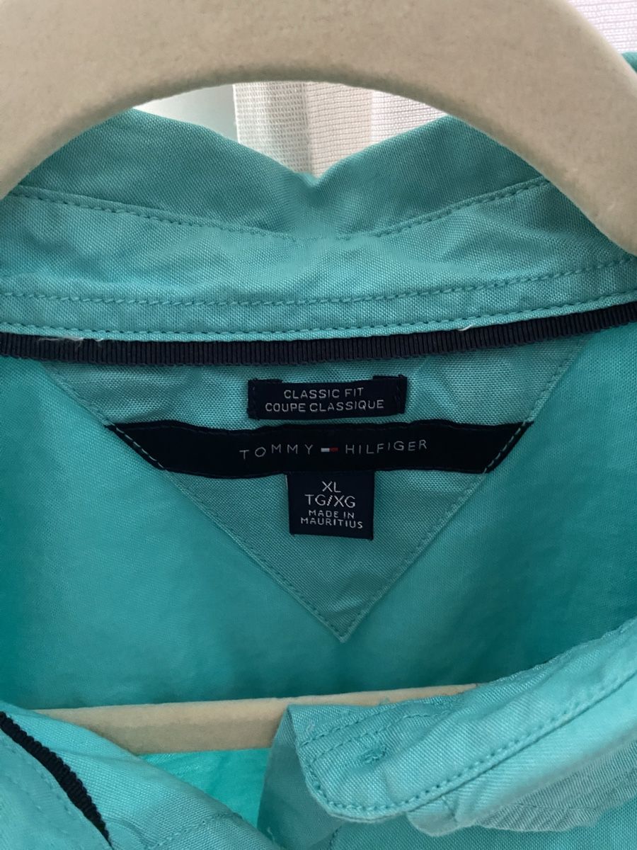 Tommy Hilfiger Camicette: Camicia Turquoise Tommy Hilfiger – Usato da Paradiso venduto da Ixaya.studio 4