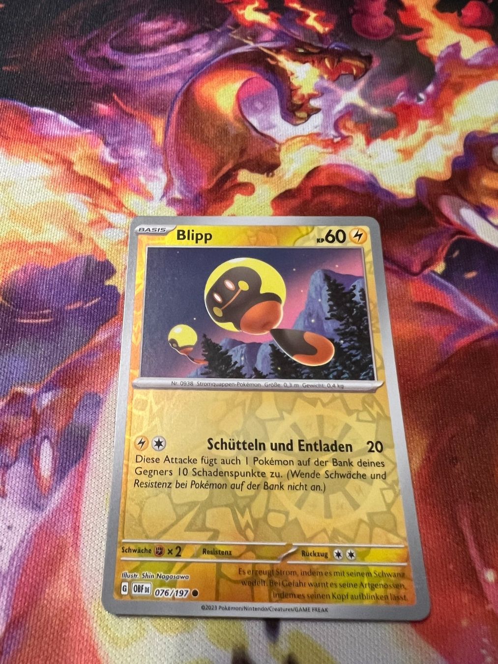 Pokémon Carte collezionabili: Blipp (OBF 076) / Reverse Holo / Obsidianflammen – Nuovo (secondo la descrizione) da Bülach venduto da CherryBlu