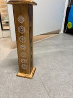 Porte-encens en bois avec motifs, zen & spirituel 31cm haut
