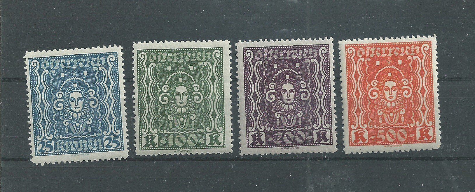 Tutti i francobolli: 1922/24 Österreich – Nuovo (secondo la descrizione) da Trübbach venduto da Sammer51