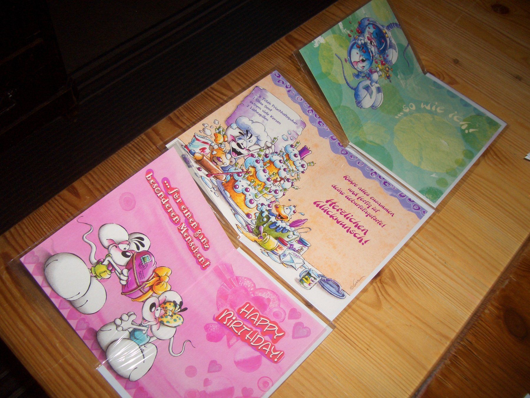 Comics: 3 Diddl-doppelkarten mit kuvert ovp – Neu und originalverpackt aus Präz von Eroberto 1