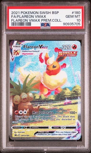 Pokémon Carte collezionabili: Pokemon Flareon VMAX 180 PSA 10 – Usato da Basel venduto da ray.alround