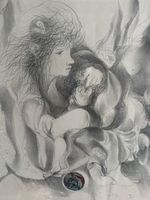VIRGIL (Kehnet Nielsen ) (1947) litho 1972 Médaillon 