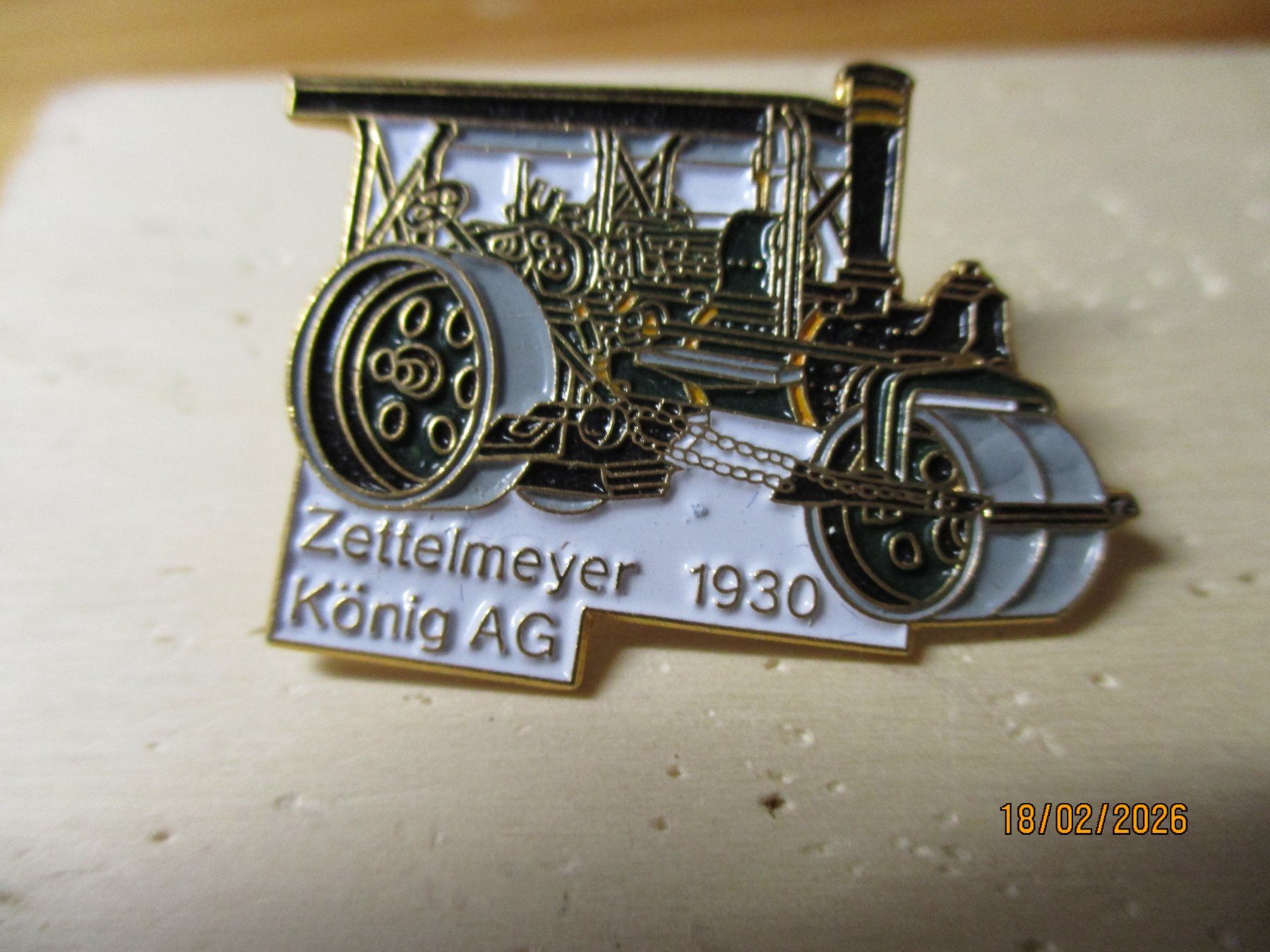 Swiss Placchette & Badge: Walze Dampfwalze Zettelmeyer Pin Limitiert – Nuovo (secondo la descrizione) da Felsberg venduto da sanwill