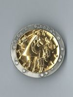 Fasnachtsplakette Basel, "Blaggedde" 1991 (Gold)