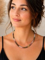 Multicolor Turmalin Halskette facettiert | 925 Silber | NEU