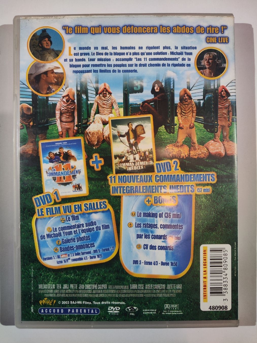 Tutti i DVDs: DVD - Les 11 commandements – Usato da Commugny venduto da Teksen 1