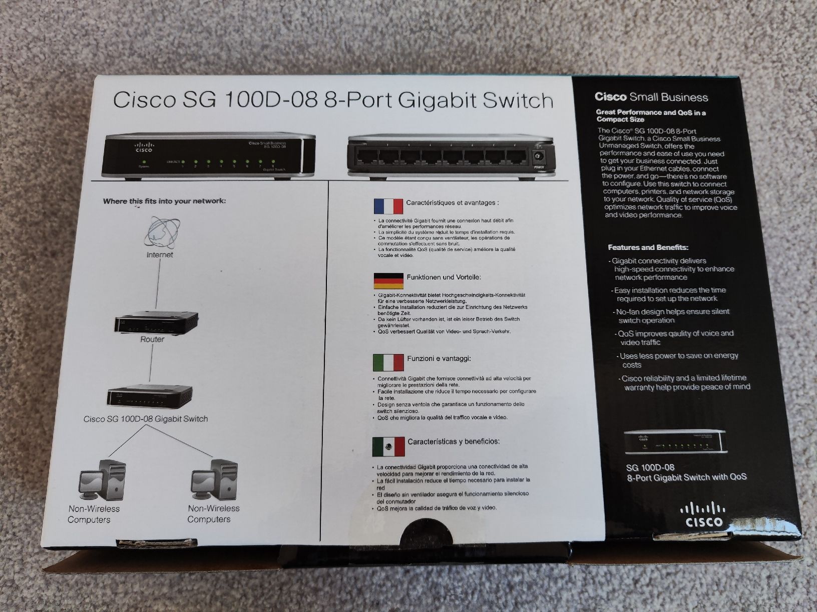Cisco Hub & Switch: Cisco 8-Port Switch SG 100D-08 – Usato da Neftenbach venduto da Froeschl1 2