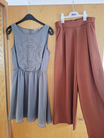 Herbstliches Kleidersets Kleid + Hose