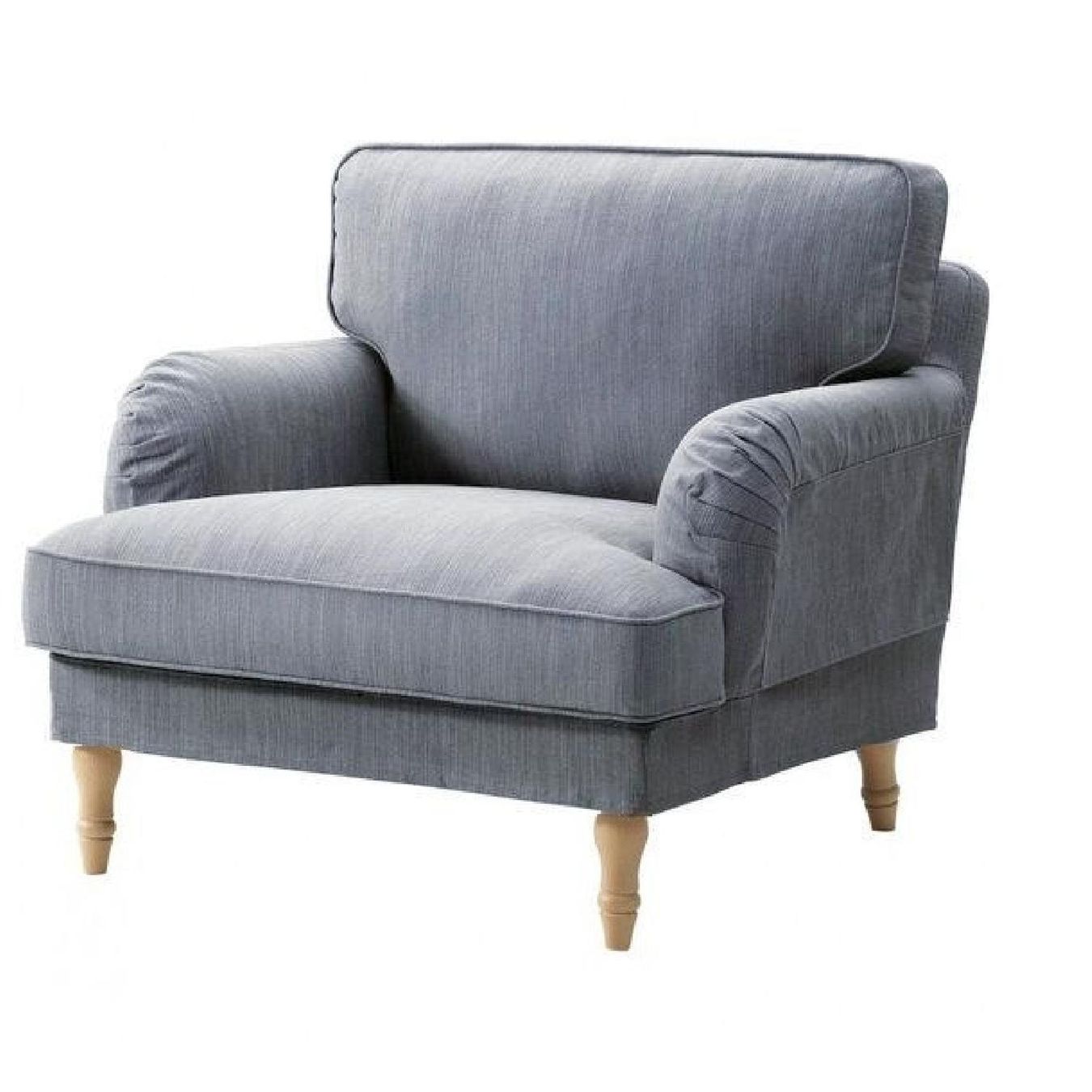 Ikea Poltrone: 2 Comfortable Armchairs + 1 Ottoman Ikea Stocksund – Usato da Bern venduto da alukasik