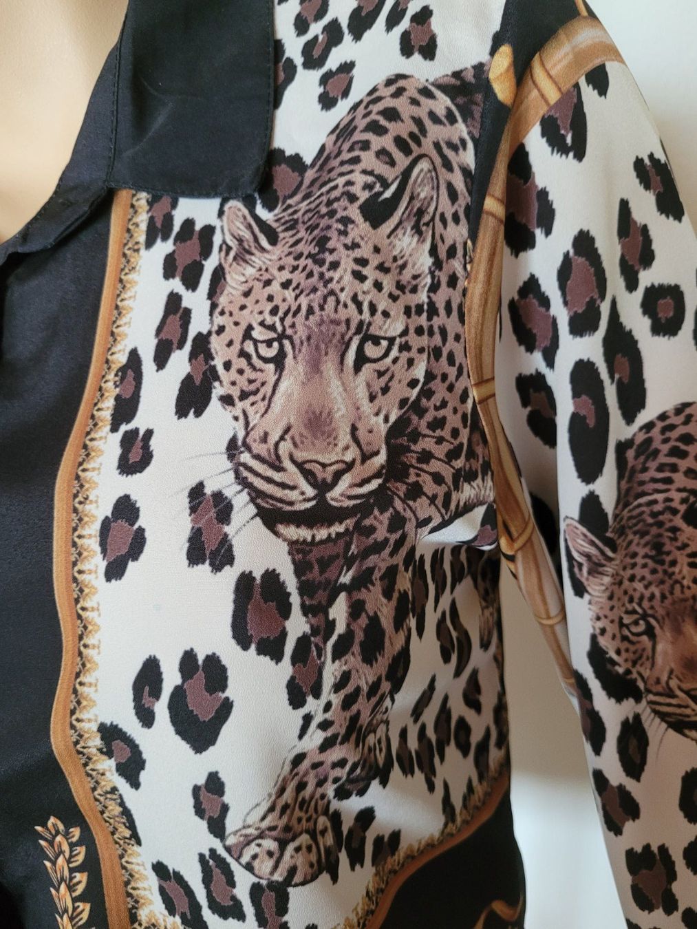 Camicette: Bluse Leopard   Langarm Gr. S – Nuovo e nell'imballaggio originale da SCHÜBELBACH venduto da CoKaHa 1