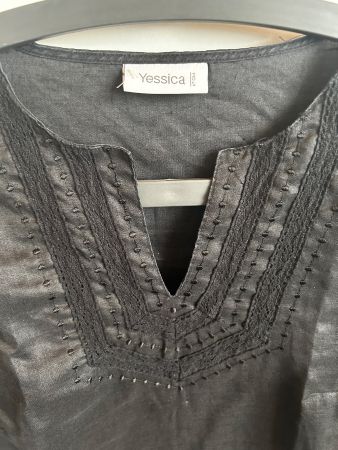 Tunika schwarz 100%ramie gr s/m