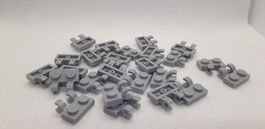 Lego 25 Stk. Plate 1x2 w/holder, vertical