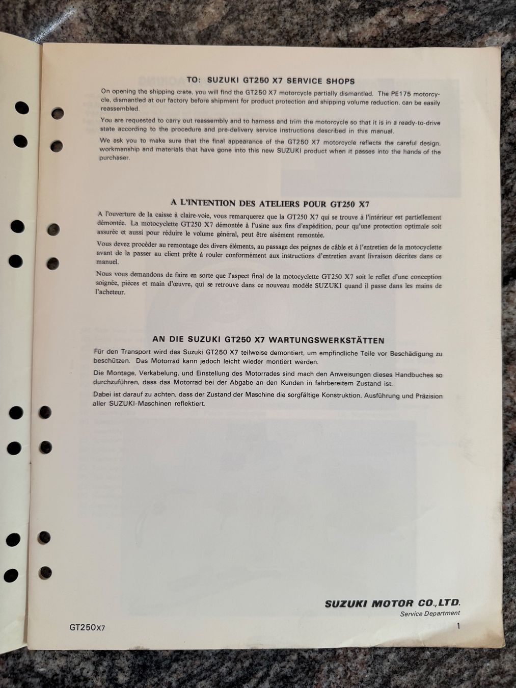 Suzuki Strasse: Suzuki GT 250 X7 – Gebraucht aus Morrens VD von kawah2 1