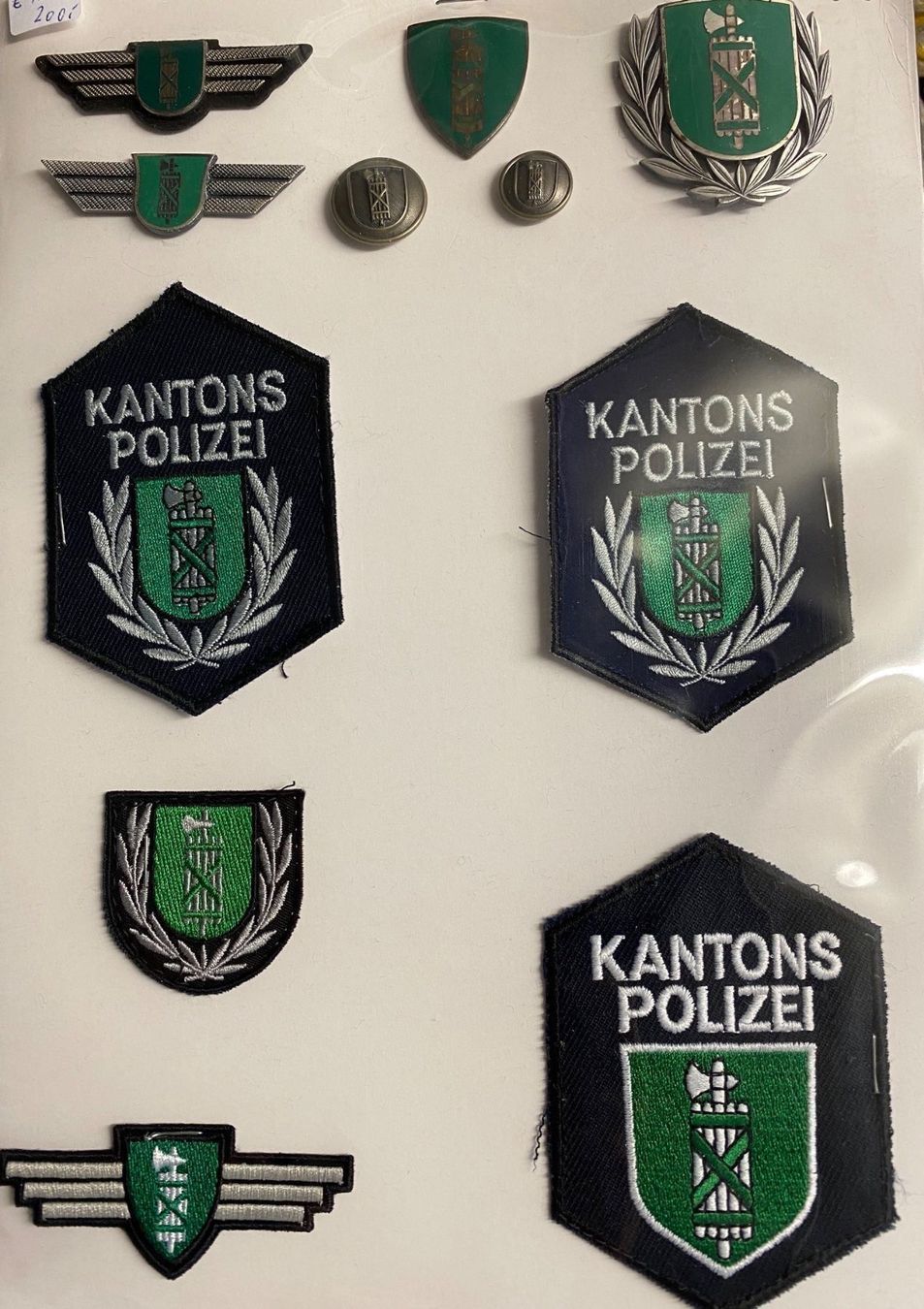 Toppe: Polizei KAPO SG - Set Abzeichen Patches – Nuovo (secondo la descrizione) da Günsberg venduto da Peso1