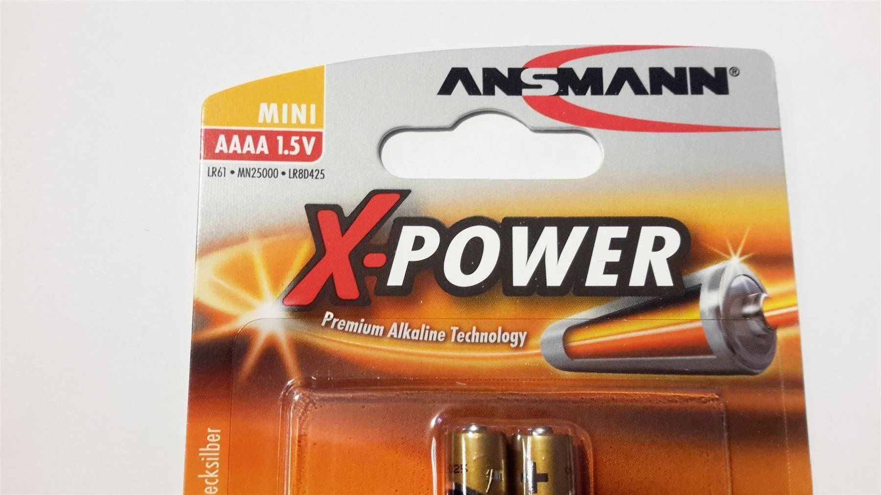 Caricatori & Batterie: Batterie Alkaline AAAA 2x, ANSMANN, 1.5V – Nuovo e nell'imballaggio originale da St. Gallen venduto da cointec 2