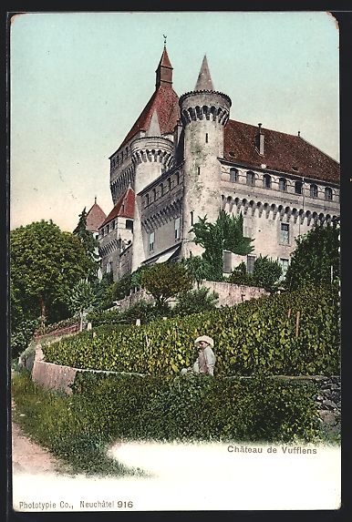 Cartoline postali: AK Vufflens, Château de Vufflens – Usato da Berlin venduto da bartko-reher