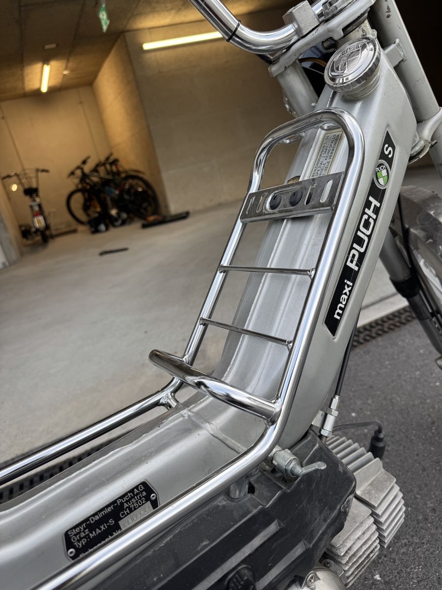 Puch Ciclomotori: Mofa Puch Maxi S silber mit Ausweis – Usato da Schänis venduto da Sausen 9