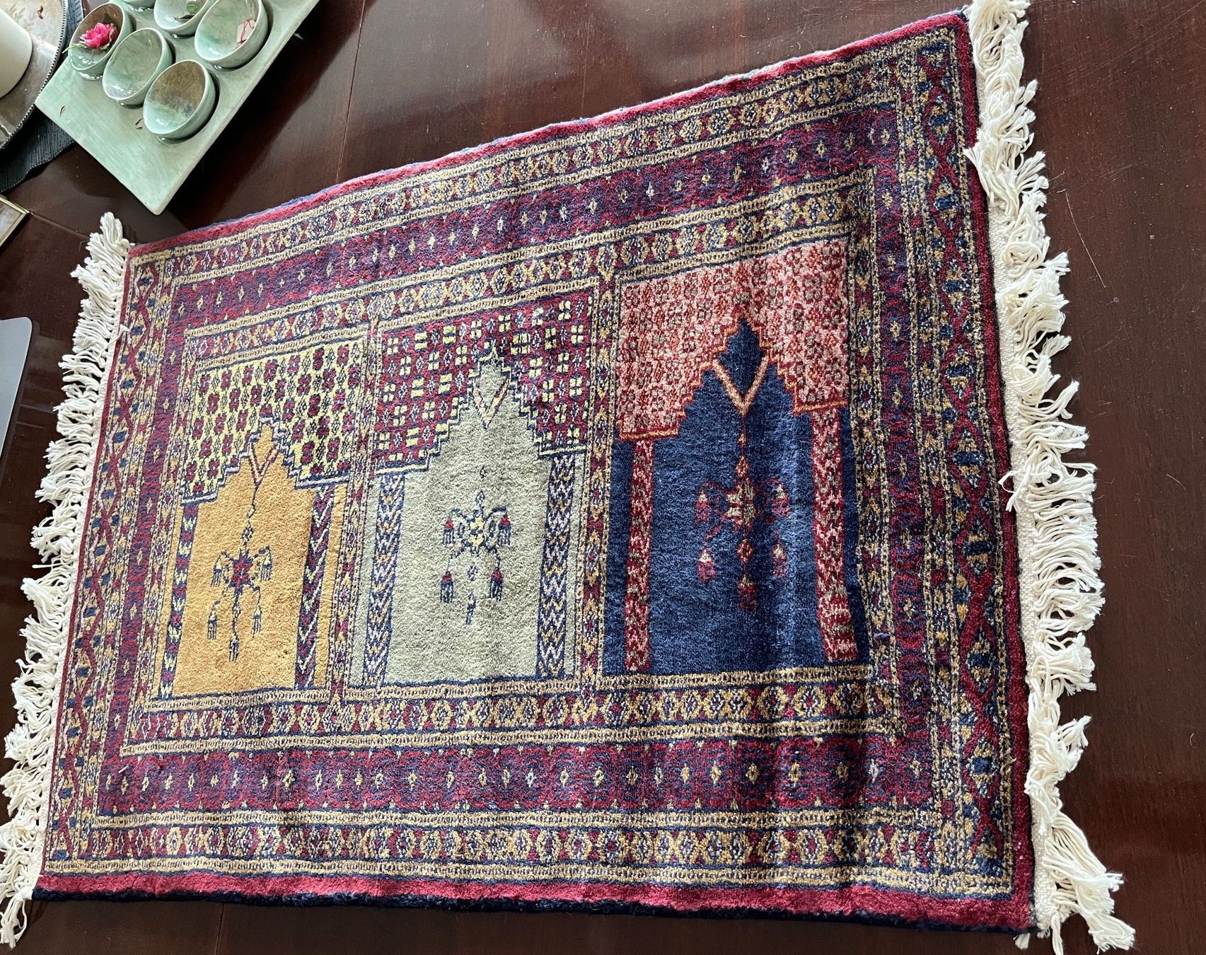 Teppiche: Orient Teppich   - kleiner Seidenteppich (79x59cm) – Gebraucht aus Stetten AG von Brissago25 1
