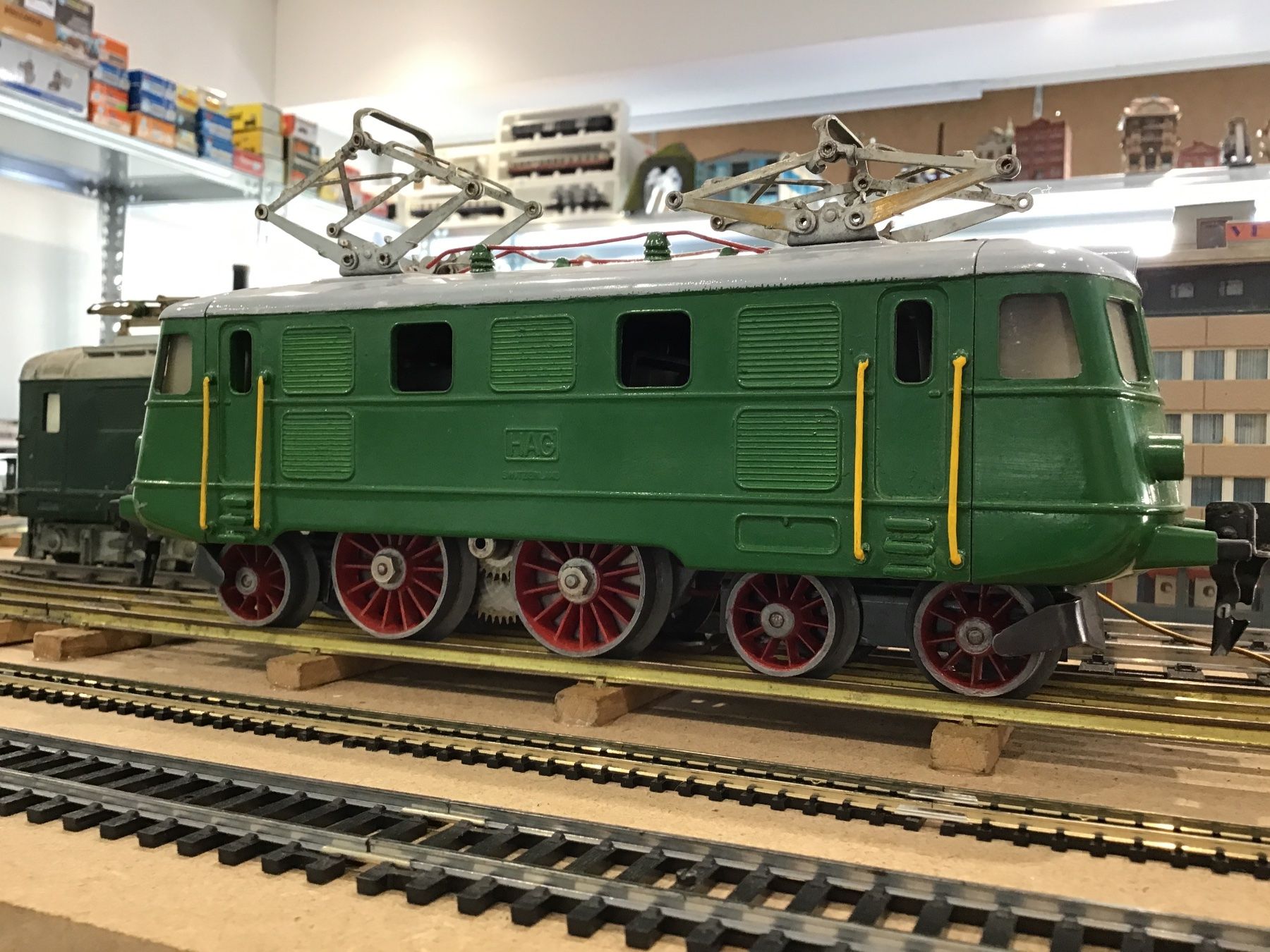 Hag Modellini di ferrovie: HAG LANDILOK SPUR 0 grün, Modellbahn-Klassiker, – Usato da Männedorf venduto da Spezial-Modelle 2