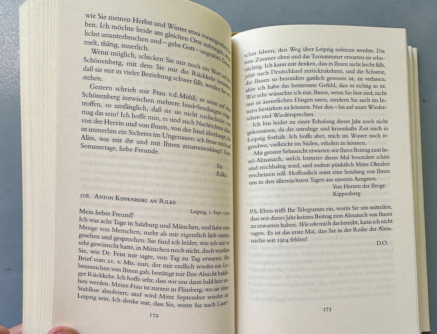 Libri: Rainer Maria Rilke: Briefwechsel mit Anton Kippenberg. – Usato da Zürich venduto da allp 7