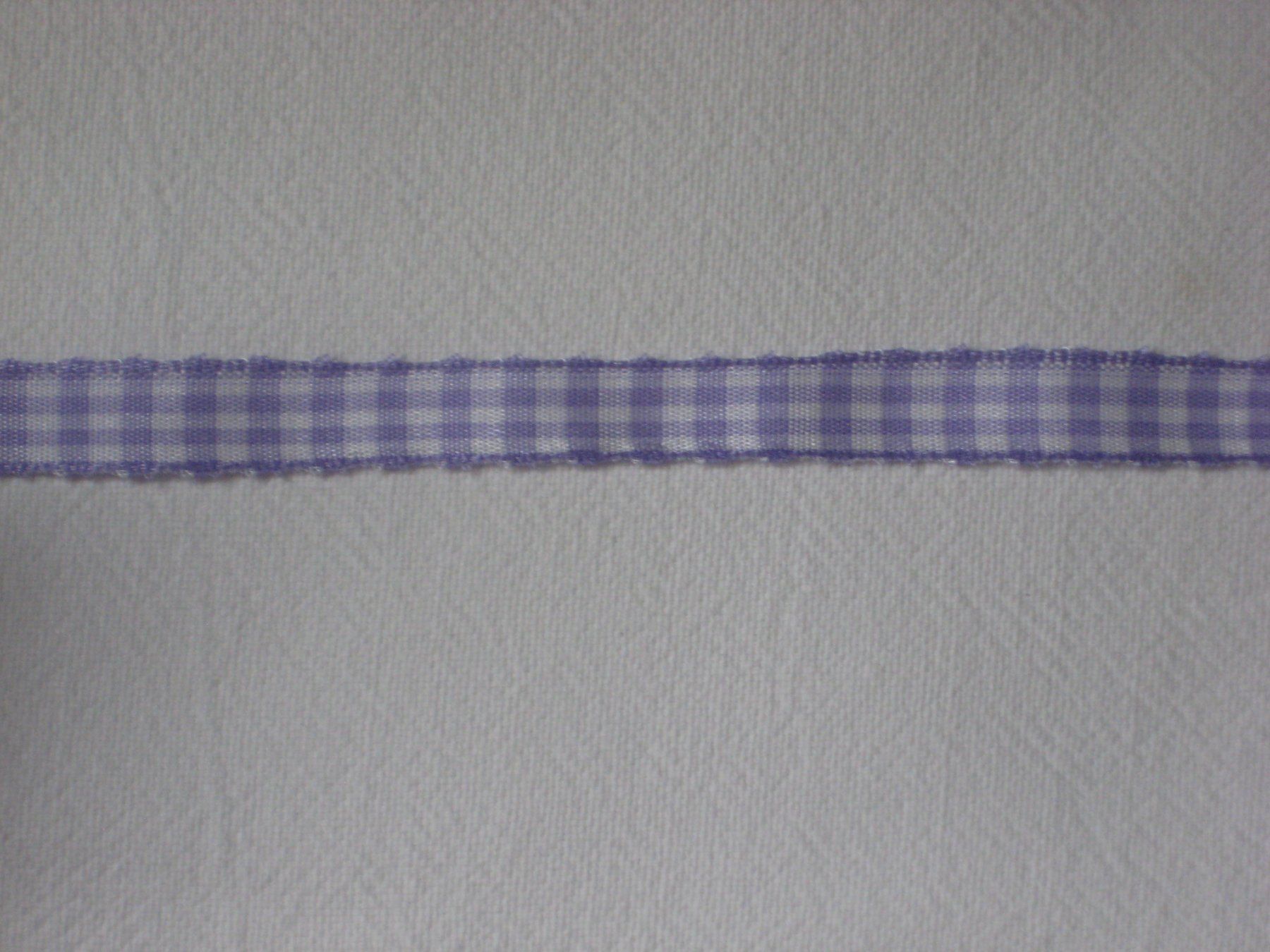 Dekobänder: Karoband flieder/weiss Polyester 1cm breit – Neu und originalverpackt aus Füllinsdorf von Schlupp 1