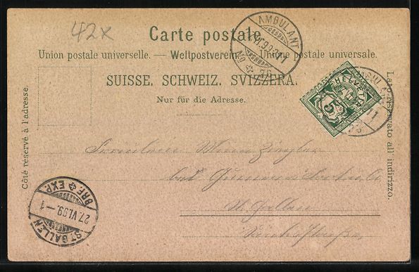 Cartoline postali: Litho Maria Bildstein, Pilgerhaus, Grott – Usato da Berlin venduto da bartko-reher 1