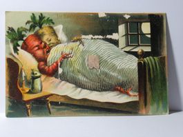 Im Nachtquartier , Gruss vom Rübliland , Stempel Aarau 1916
