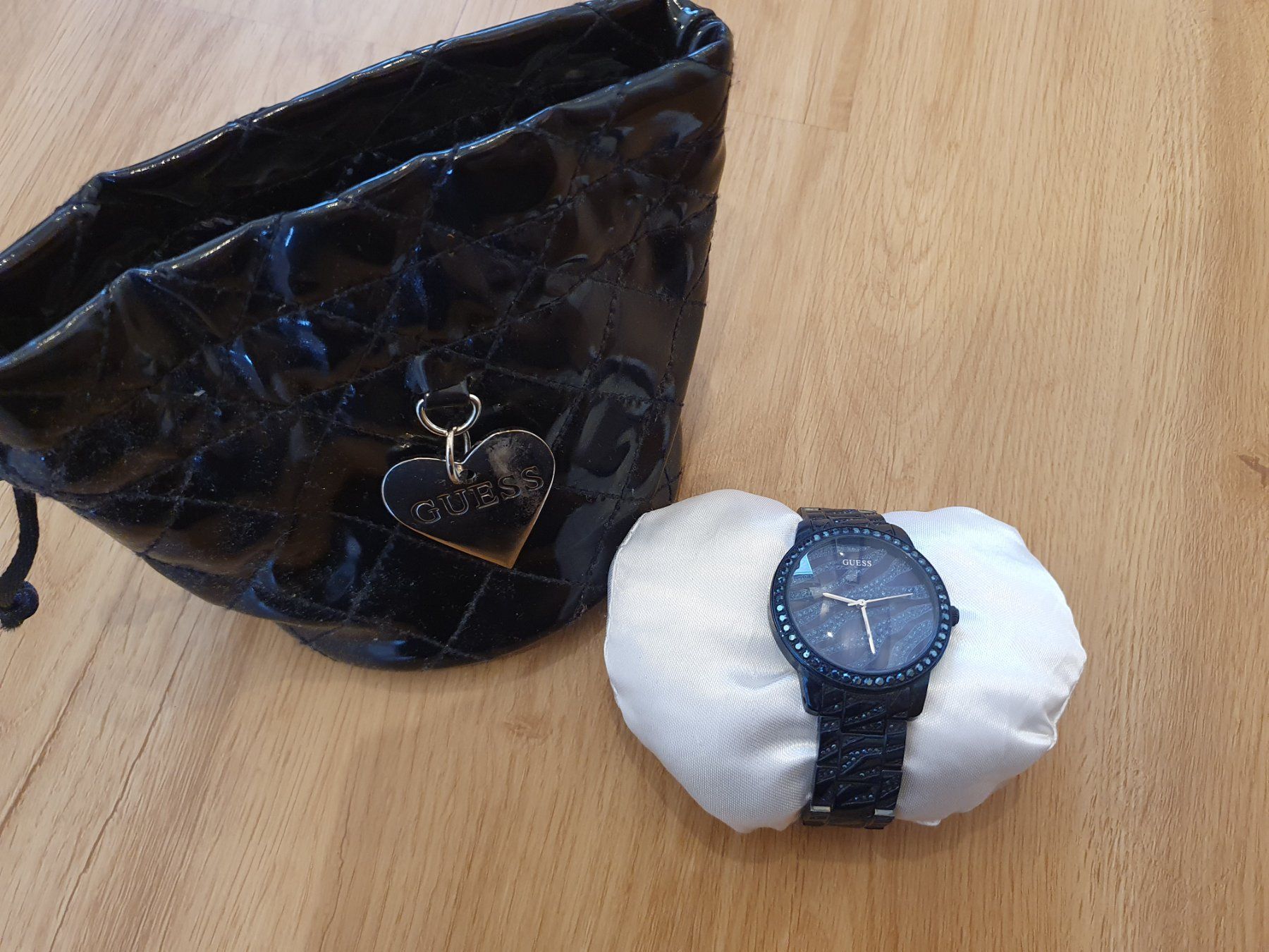 Guess Orologi: Guess Armbanduhr blau, Glitzer – Usato da Heinrichswil venduto da sabi2809 1