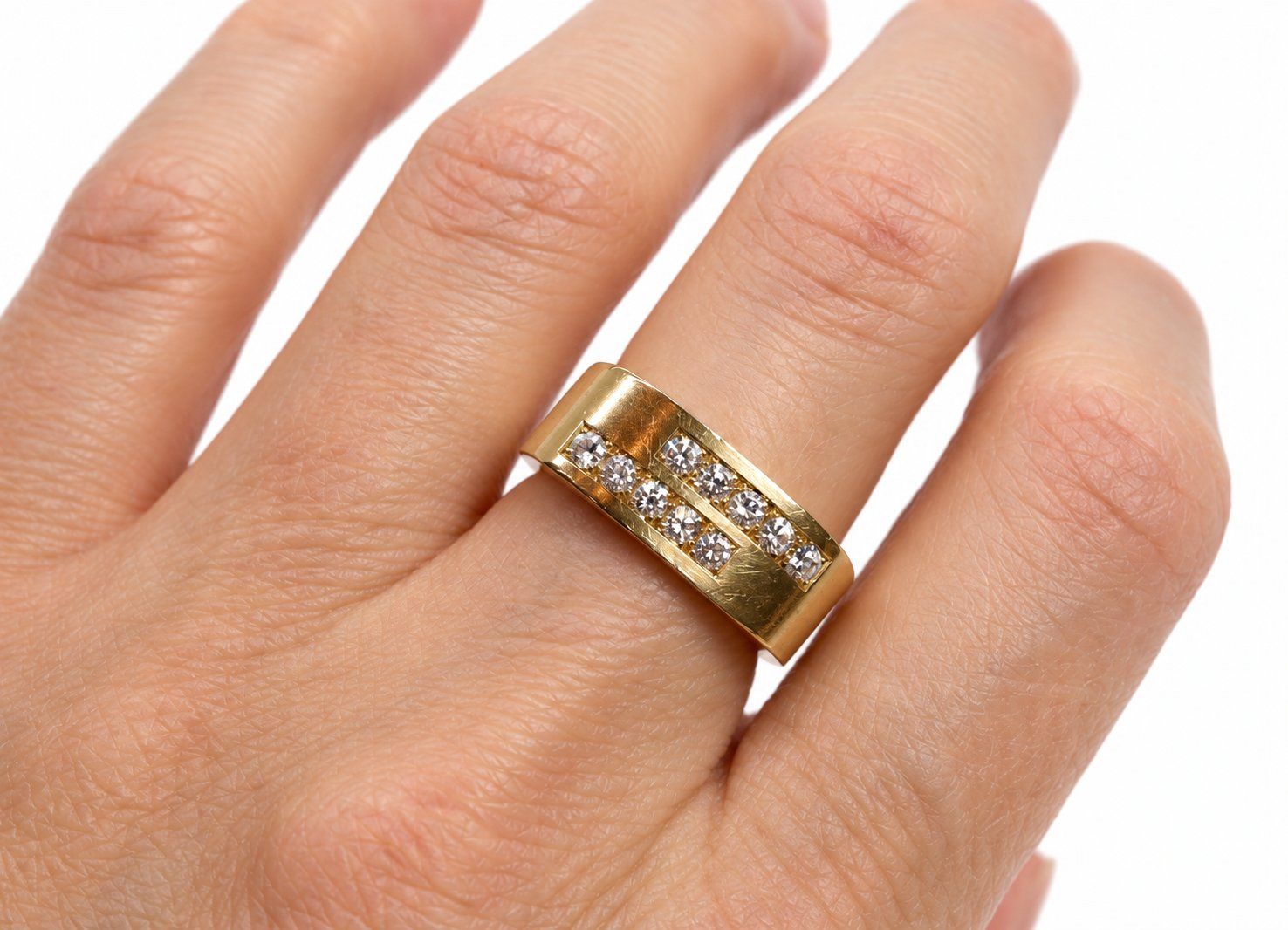 Anelli: Goldring 18 Karat mit Diamanten – Usato da Dürnten venduto da schmucklicher 4