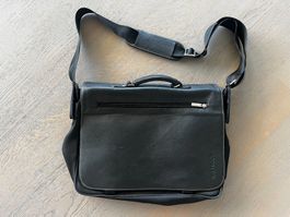 Navyboot-Leder-Laptop-Tasche