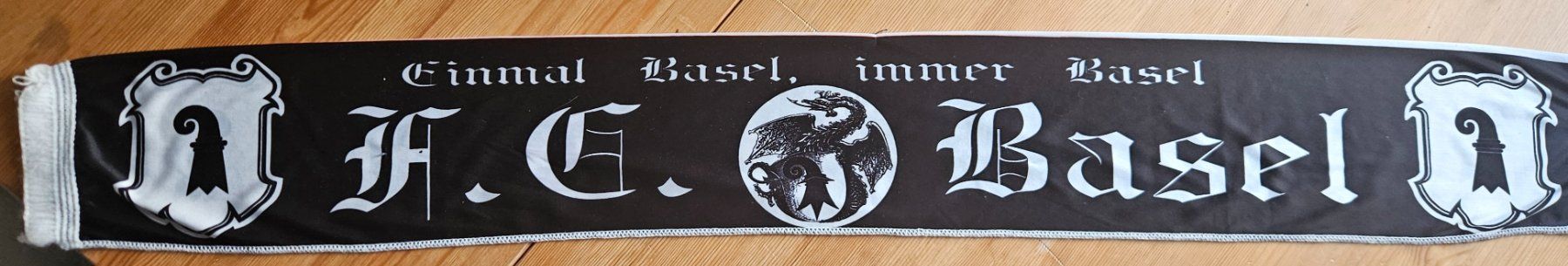 Foulard & Sciarpe: FC Basel Fan Schal "Einmal Basel, Immer Basel" FCB – Usato da Hägglingen venduto da United-Village-Trade 4