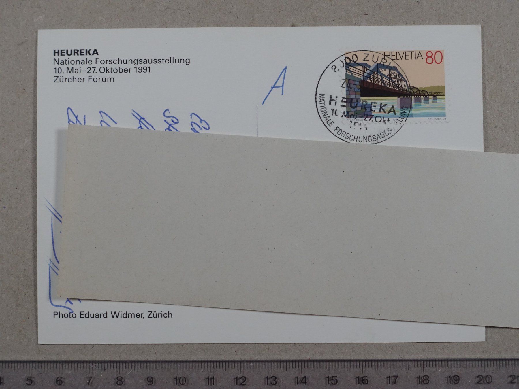 Cartoline postali: Zürich, 1991, HEUREKA – Usato da Lenzburg venduto da fh1 1