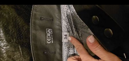 Lederhose Motorrad Grösse 34