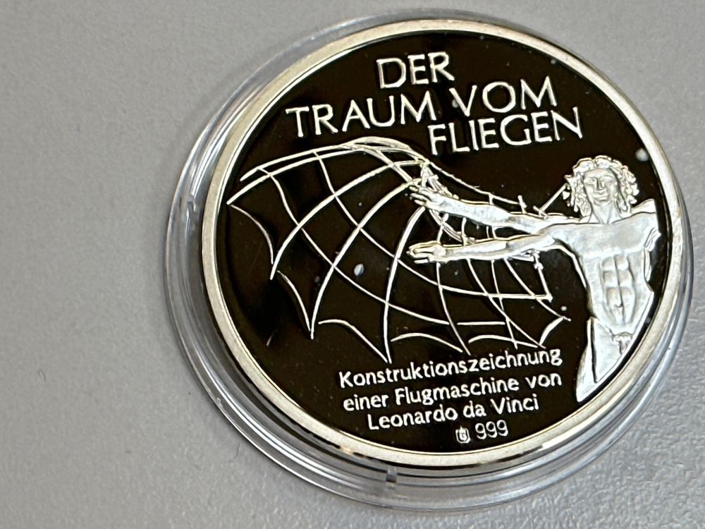 Medaille Silber 999 20g der Traum vom Fliegen Consolidated (Neu und ...