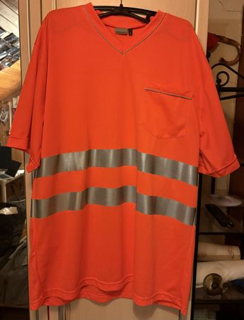 Marsum Herren T-Shirt XL Orange mit Reflektoren - Top Zustan