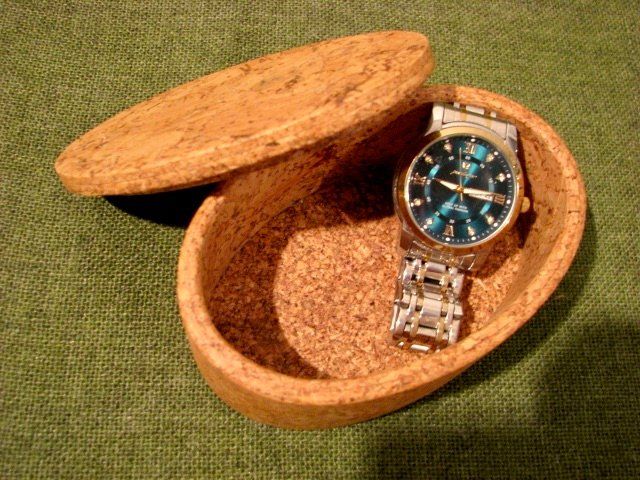 Contenitori & Simili: Kork Dose Schmuck Box Case Schatulle mit Deckel oval KLEIN – Nuovo (secondo la descrizione) da Wil ZH venduto da Arbolero 8