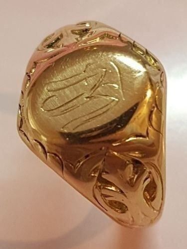 Bagues: Wunderschöner Antiker Wappenring 18Kt – D'occasion à Unterägeri par Altgoldschmuck 3