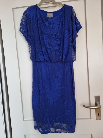 Phase Eight Kleid, Gr. 40, blaues Sommerkleid für Partys