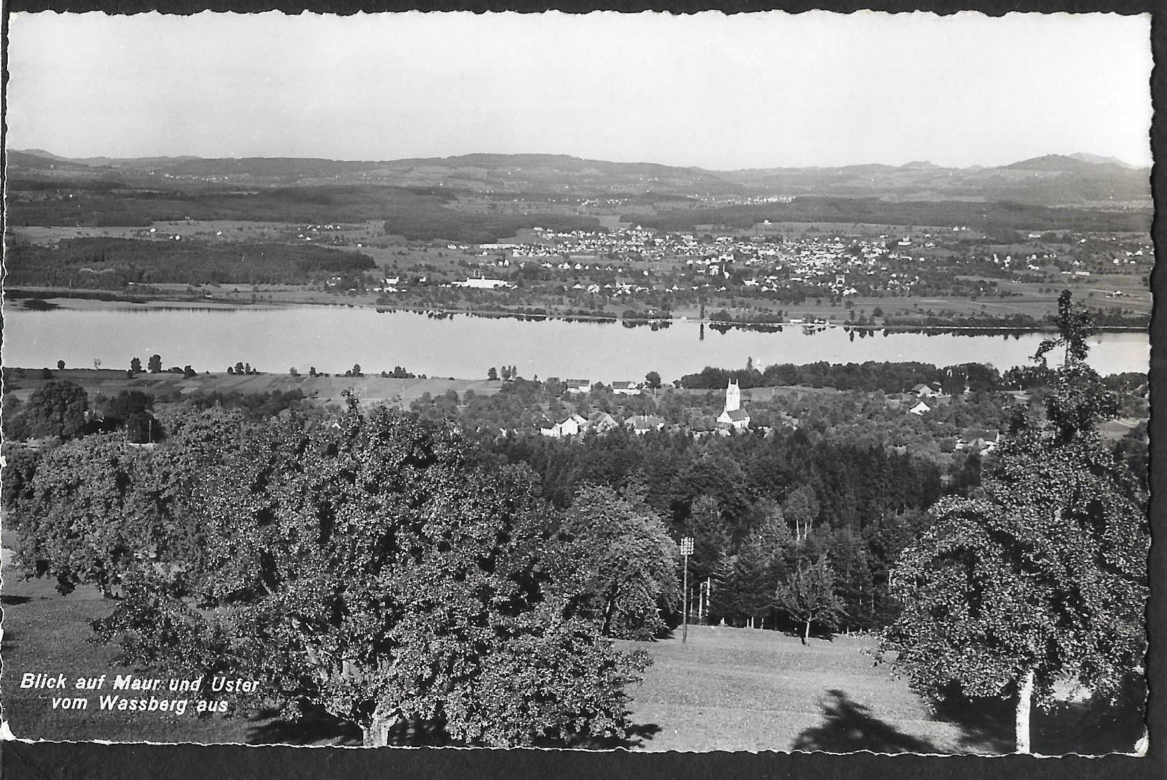 Cartoline postali: Blick auf Maur + Uster vom Wassberg aus – Usato da Olten venduto da clotaldi