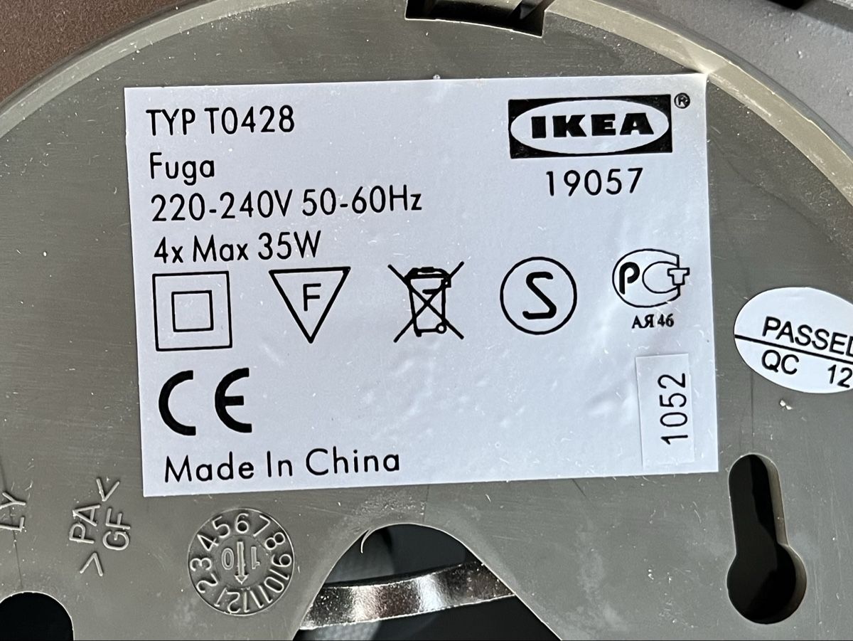 Ikea Lampadari & plafoniere: Ikea Deckenlampe FUGA 4 – Usato da Oberrohrdorf venduto da steffistamm 1