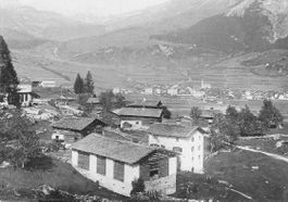 Alte Aufnahme, Waldhäuser Flims, Reproduktion