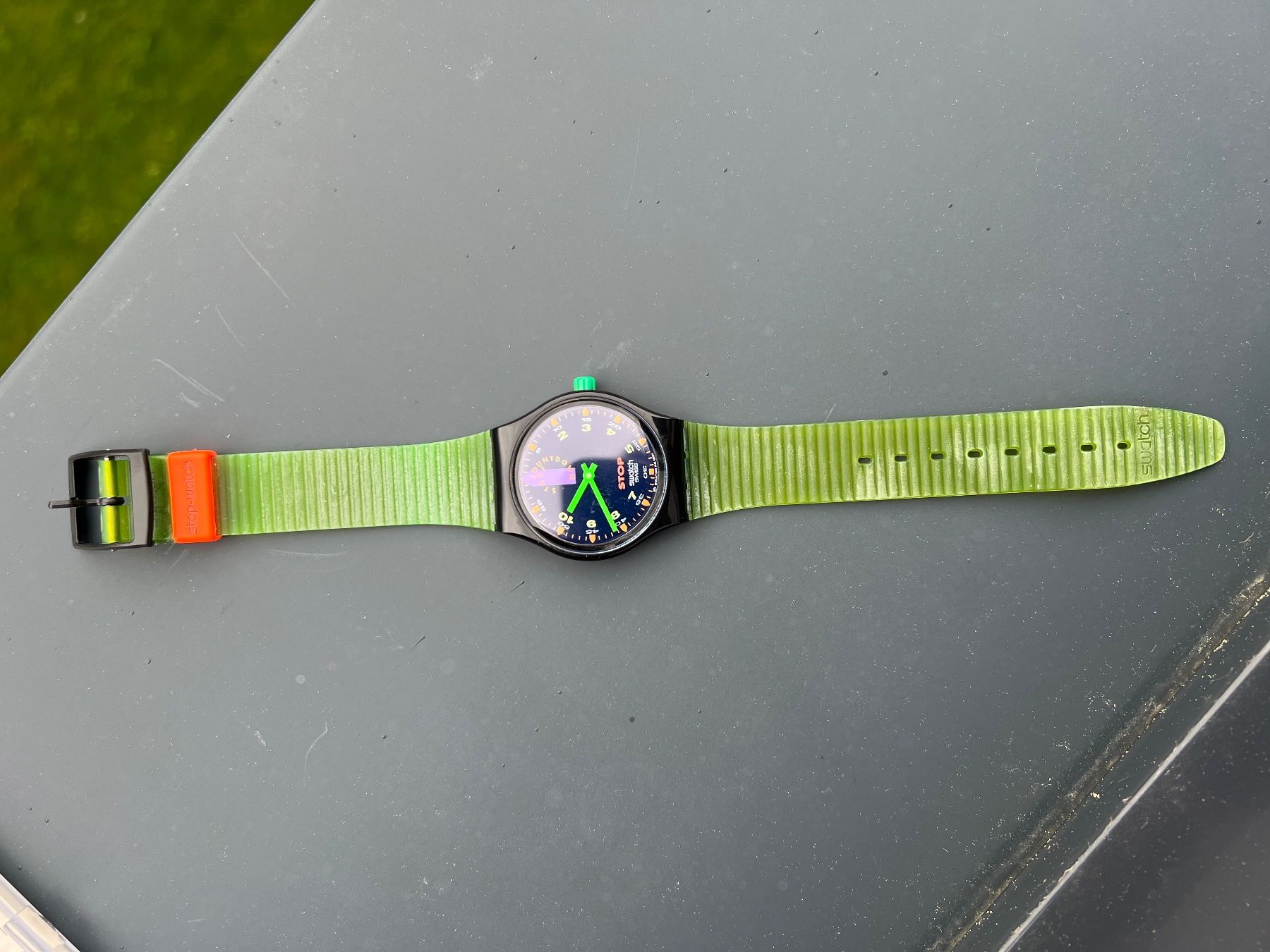 Swatch Orologi: Swatch Stop Watch JESS RUSH SSB100 (1992) – Nuovo e nell'imballaggio originale da Balzers venduto da lau_8fj9 3