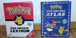 2x Pokémon Bücher Lexikon + Atlas